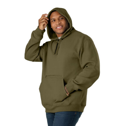 Berne Men's Heritage Zippered Pocket Hooded Pullover Sweatshirt
